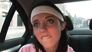 Dutch Brunette Picked Up At The Busstop