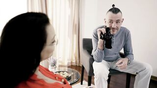 The String Sniffer – Horny German Mom with really big tits fucked – I love how she gargles with the cum